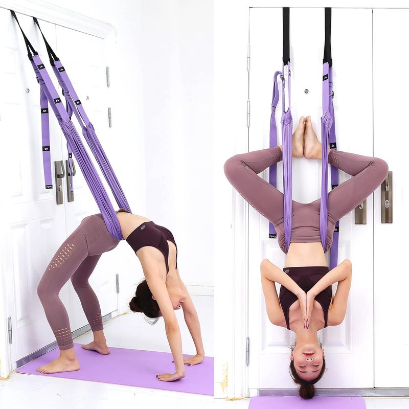 tchrules Leg Stretcher Strap, Backbend Training Belt with Door Anchor, Flexibility Trainer Stretching Equipment Assist Stretch Strap for Fitness Gymnastics Dance Aerial Yoga Ballet - Image 2